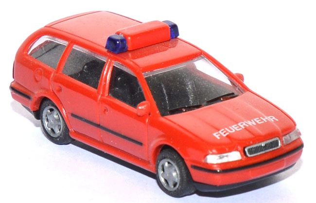 Skoda Octavia Combi ELW Feuerwehr rot