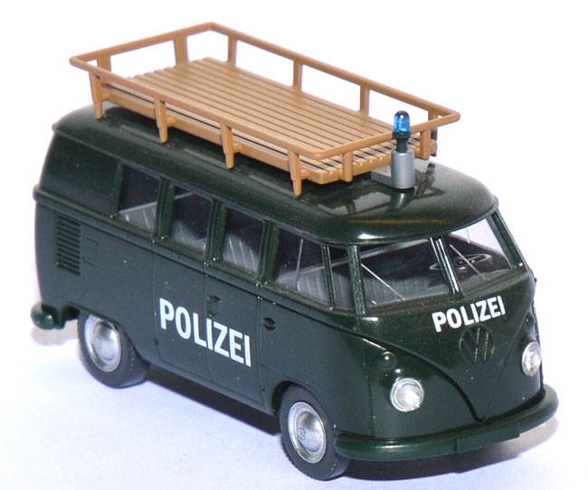 VW T1 Bus Polizei tannengrün