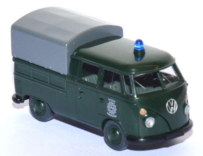 VW T1 Pritsche DoKa Polizei tannengrün