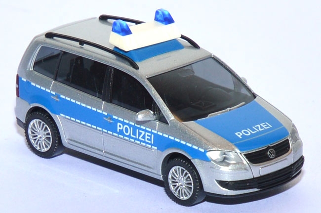 VW Touran Polizei verkehrsblau