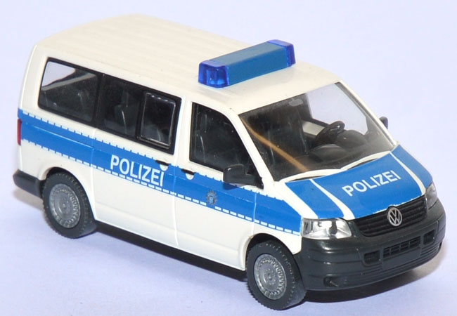 VW T5 Bus Bundespolizei blau