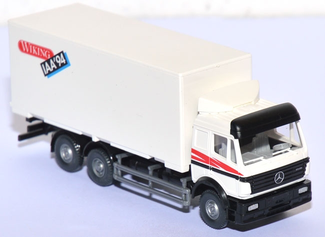 Mercedes-​​Benz SK 2538 Wechselkoffer-​​LKW - Wiking IAA ´94 weiß