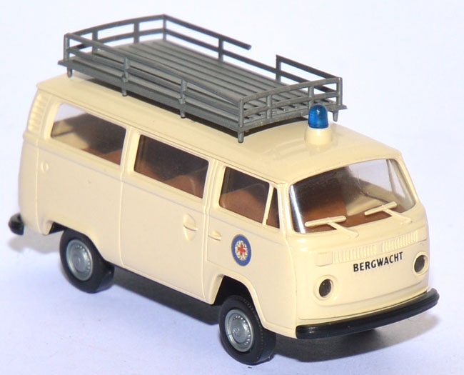 VW T2 Bus Bergwacht mit Dachgepäckträger creme