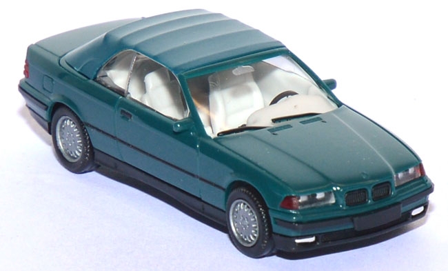 BMW 325i (E36) Cabrio mit Softtop grün