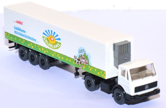 Mercedes-​​​Benz NG 1619 S Kühlkoffersattelzug Goldblume