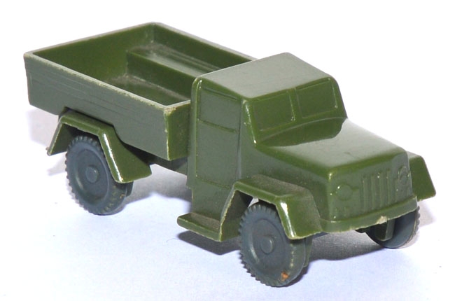 Pritschen-LKW Militär, unverglast grün