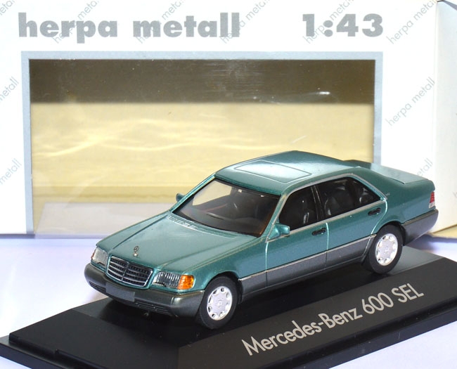 【日本安心】1/43 メルセデス ベンツ 560SEL イエローメタ 1989 MERCEDES BENZ ベンツ 乗用車