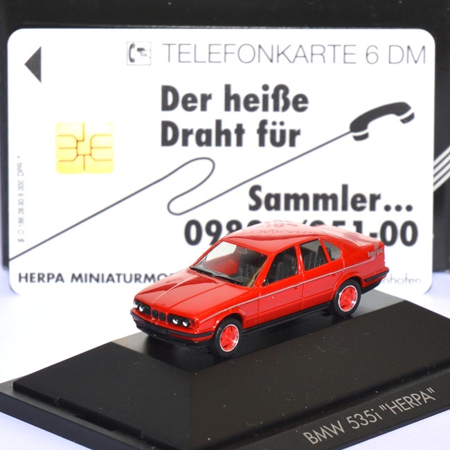 BMW 535i Borbet-Felgen rot mit Telefonkarte