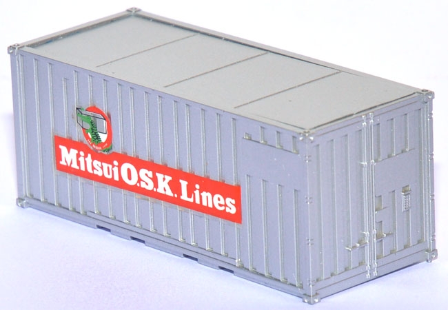 Container 20 ft Mitsui O.S.K. Lines silber