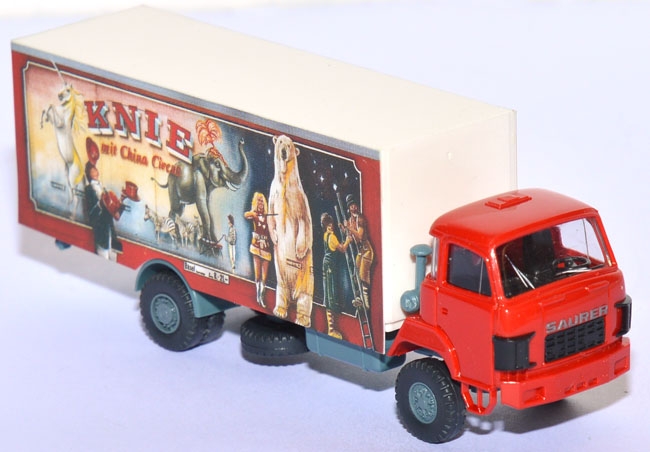 Saurer D 250 Koffer Reklamewagen China Zirkus Zirkus Knie 1984