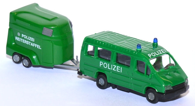 Ford Transit B Bus mit Pferdeanhänger Polizei Reiterstaffel