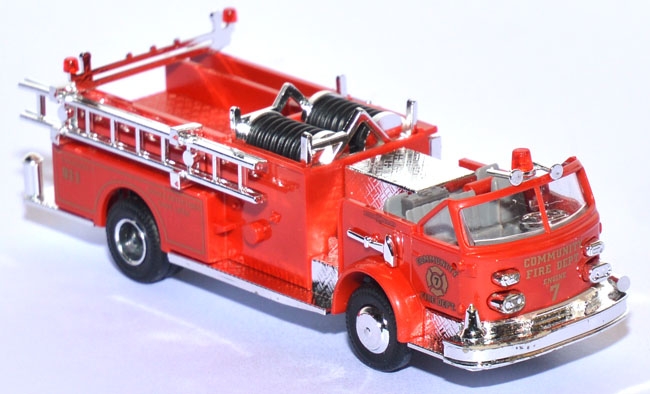 LaFrance Pumper American Cabrio Feuerwehr No. 7 rot 46022