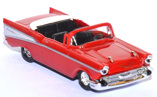 Chevrolet Bel Air `57 Cabrio de Luxe offen rot 45007