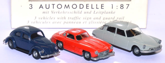 3 Automodelle VW, Mercedes, Citroen 50er Jahre 5994