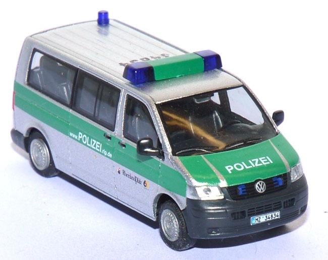 VW T5 Bus Polizei Rheinland-​Pfalz grün