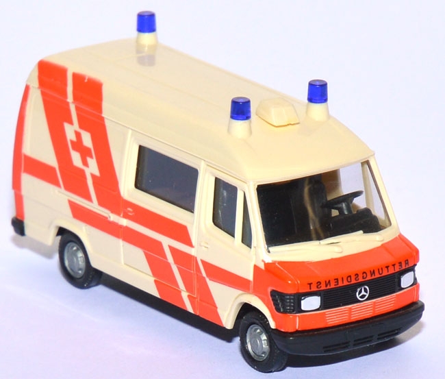 Mercedes-​Benz 207 D Kasten Krankenwagen Rotes Kreuz creme