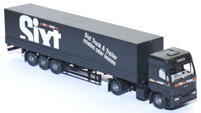 Iveco EuroStar Pritschensattelzug Sixt Budget