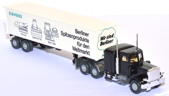 Peterbilt 359 Containersattelzug 40 ft Siemens