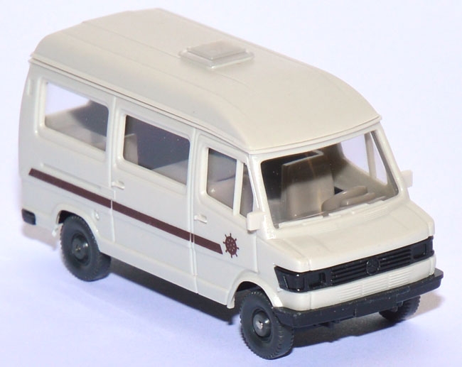 Mercedes-​Benz 207 D Wohnmobil Skipper grauweiß