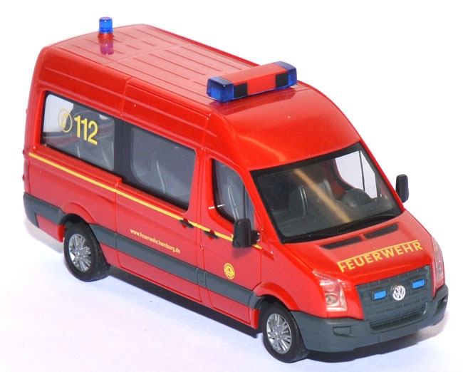 VW Crafter Bus MTW Landesfeuerwehrschule Hamburg rot