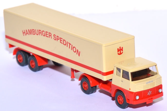 Henschel HS 14/16 TS Koffersattelzug Hamburger Spedition