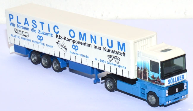 Renault AE 500 Magnum Gardinenplanen-Sattelzug Söllner