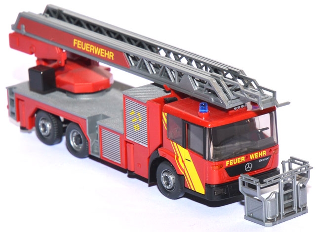 Mercedes-​Benz Econic Drehleiter DLK 30 PLC Feuerwehr feuerrot