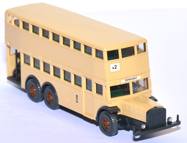 Mercedes-​​​Benz D 38 Doppeldeckerbus hellbeige