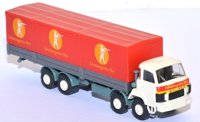 Saurer D 290/330 Pritschen-​LKW 4-​Achser Schützengarten-​Bier