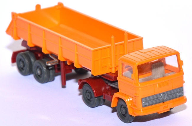 Mercedes-​​​​​Benz LPS 1317 Hinterkippersattelzug orangegelb