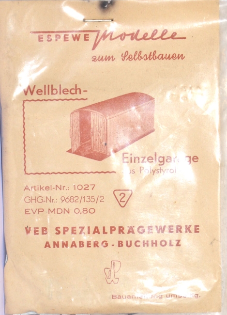 Wellblech-Einzelgarage Bausatz silber