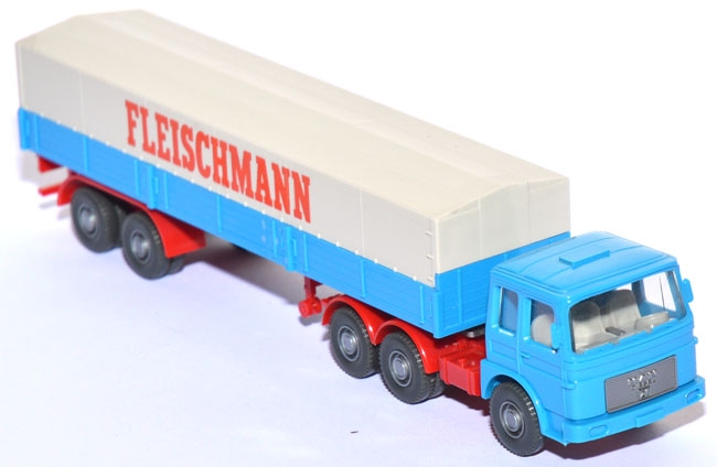 MAN 26.256 DFS Pritschensattelzug Fleischmann lichtblau