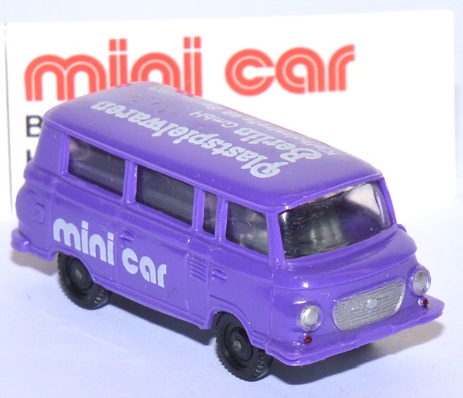 Barkas B 1000 Kleinbus mini car lila