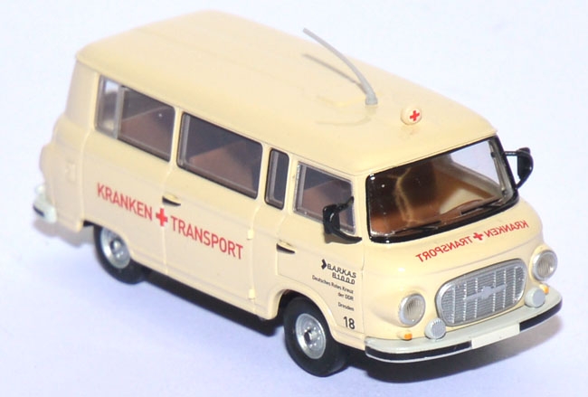 Barkas B 1000 Krankentransport DRK Dresden creme