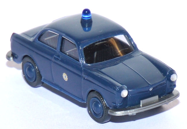 VW 1600 Limousine Polizei Berlin saphirblau