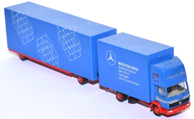 Mercedes-​Benz 814 Topsleeper Jumbopritschen-​Hängerzug MB Großraumtransport