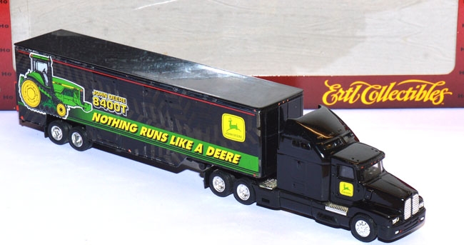 Kenworth T600B with Drop-Box Van Trailer Trailer John Deere