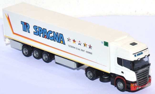 Scania Kühlkoffersattelzug TiR Spagna Italien