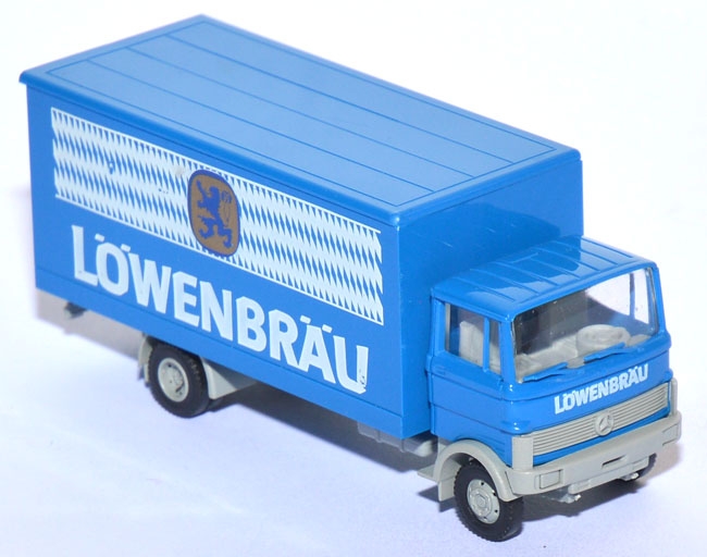 Mercedes-​Benz LP 809 Koffer-​LKW Löwenbräu blau