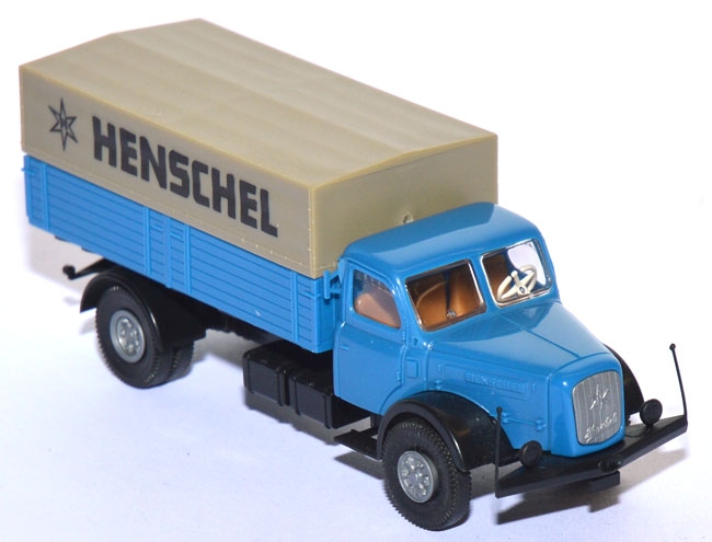 Henschel HS 140 Pritschen-​​LKW blau