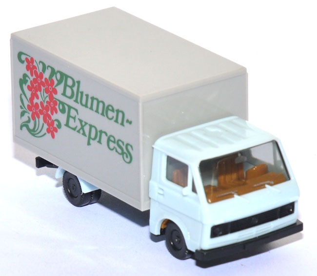 VW LT 28 Koffer Blumen-​​Express hellblau