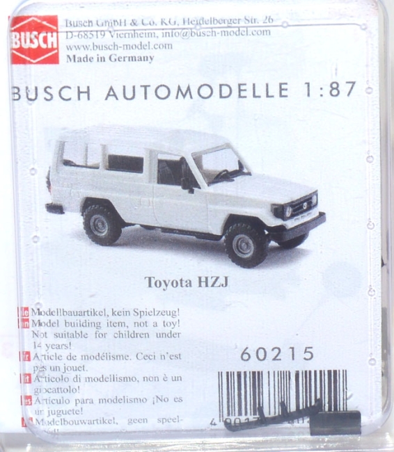 Bausatz Toyota Land Cruiser HZJ 78 weiß 60215