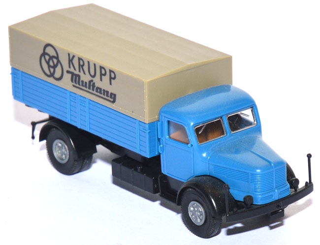 Krupp Mustang Pritschen-​LKW blau