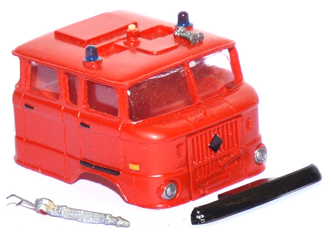 Truppkabine IFA W50 L Feuerwehr rot