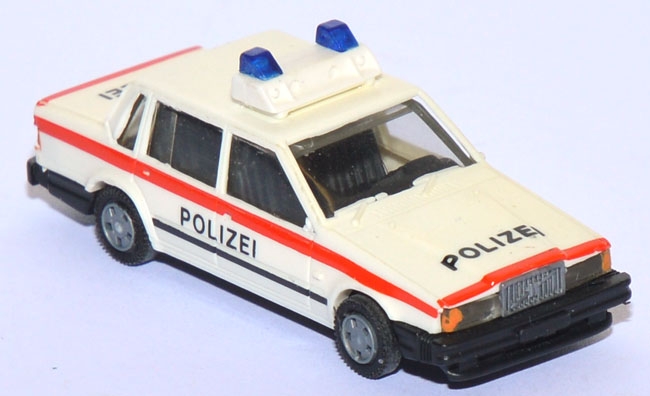 Volvo 760 GLE Polizei Schweiz weiß