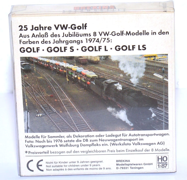 Set 25 Jahre VW-Golf 1 - 8 Modelle