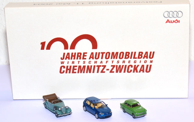 Set 100 Jahre Automobilbau Wirtschaftsregion Chemnitz - Zwickau