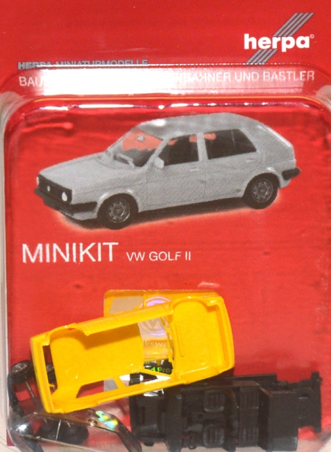 VW Golf 2 4türig gelb Minikit