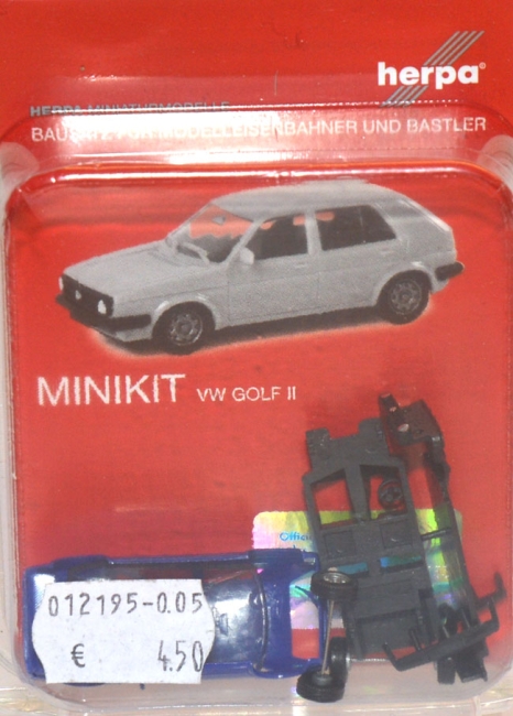 VW Golf 2 4türig blau Minikit