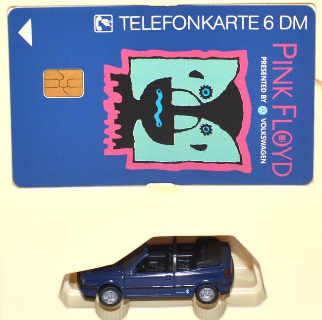 VW Golf 3 Cabrio mit Telefonkarte Pink Floyd